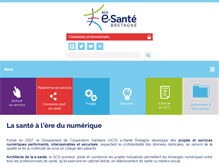 Tablet Screenshot of esante-bretagne.fr